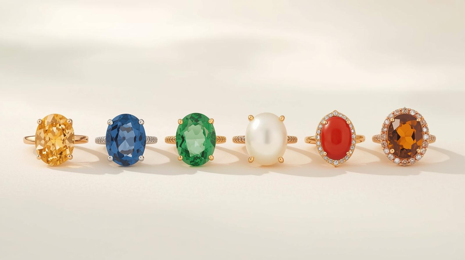 Gemstone Rings & Lockets